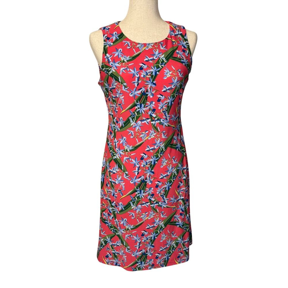 Tommy Hilfiger Tropical Coral Sleeveless Stretch Dress Size 4
